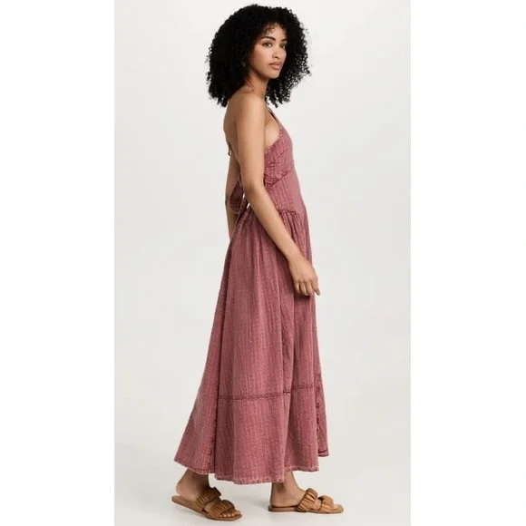 120. FREE PEOPLE Mind Over Matter Midi in Burnt Henna Sz M NWOT $198 - Picture 9 of 12